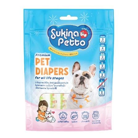ผ้าอ้อมสุนัข SUKINA PETTO SIZE L แพ็ก 8 ชิ้น