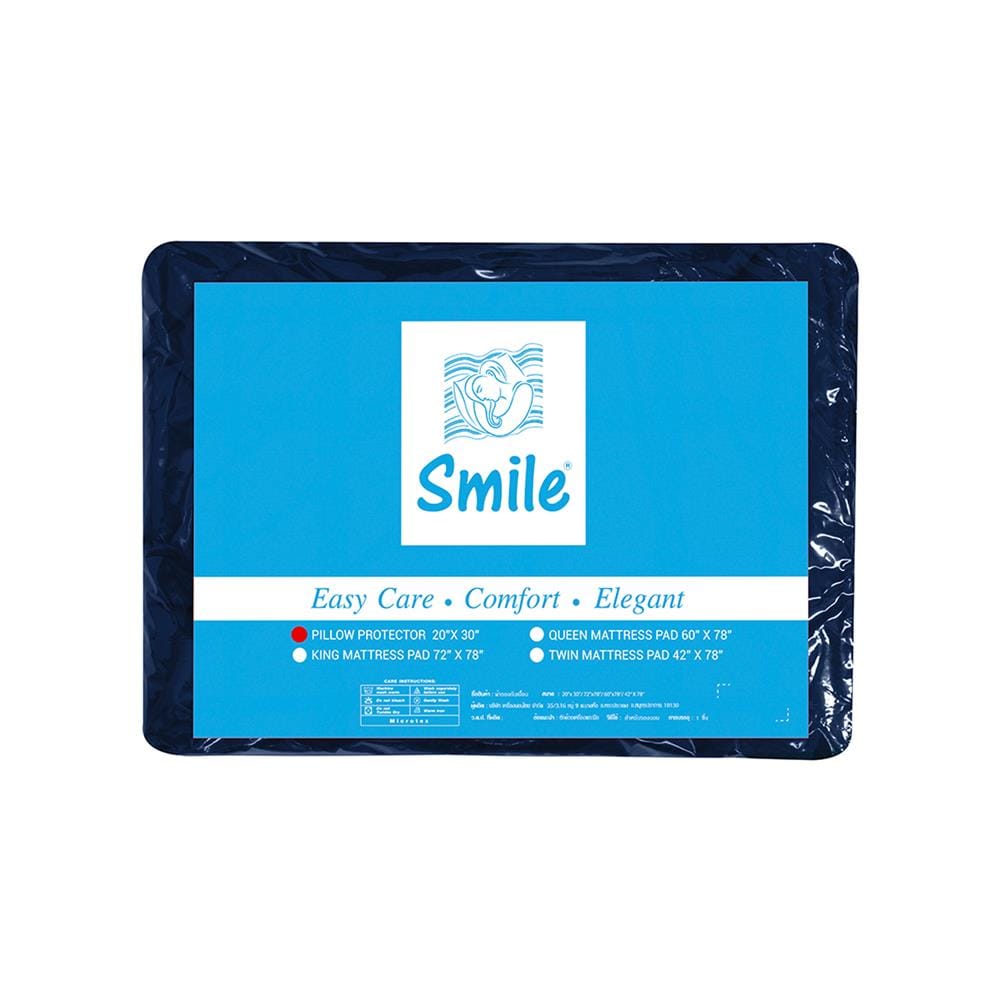 ปลอกหมอนหนุนกันเปื้อน PICASSO SMILE สี NAVY แพ็ก 2 ชิ้น