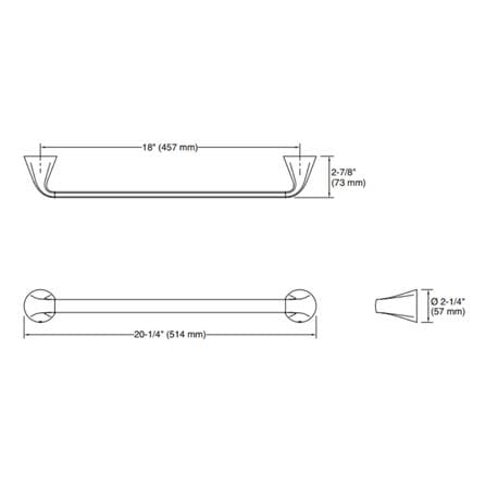 ราวแขวนผ้า KOHLER K-R26687-BL สีดำ_1