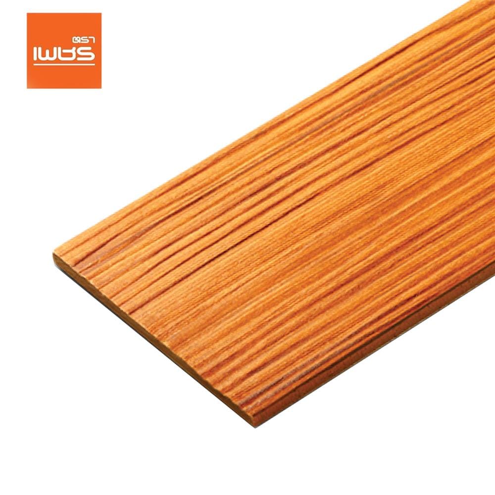 ไม้ฝา ตราเพชร 15x300x0.8 ซม. สีน้ำตาลอัลมอนด์