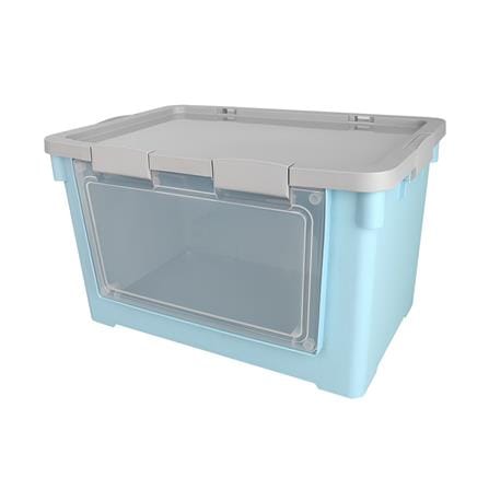 กล่องเก็บของฝาหน้า STACKO VIVE 62X41.7X36.9 ซม. สีฟ้า_0