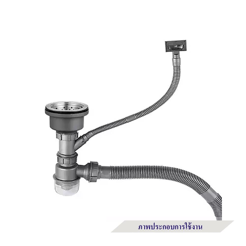 ท่อน้ำล้น PARNO AC02 0.65 เมตร สีเทา