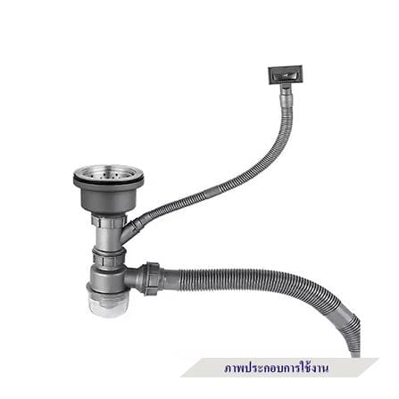 ท่อน้ำล้น PARNO AC02 0.65 เมตร สีเทา_2
