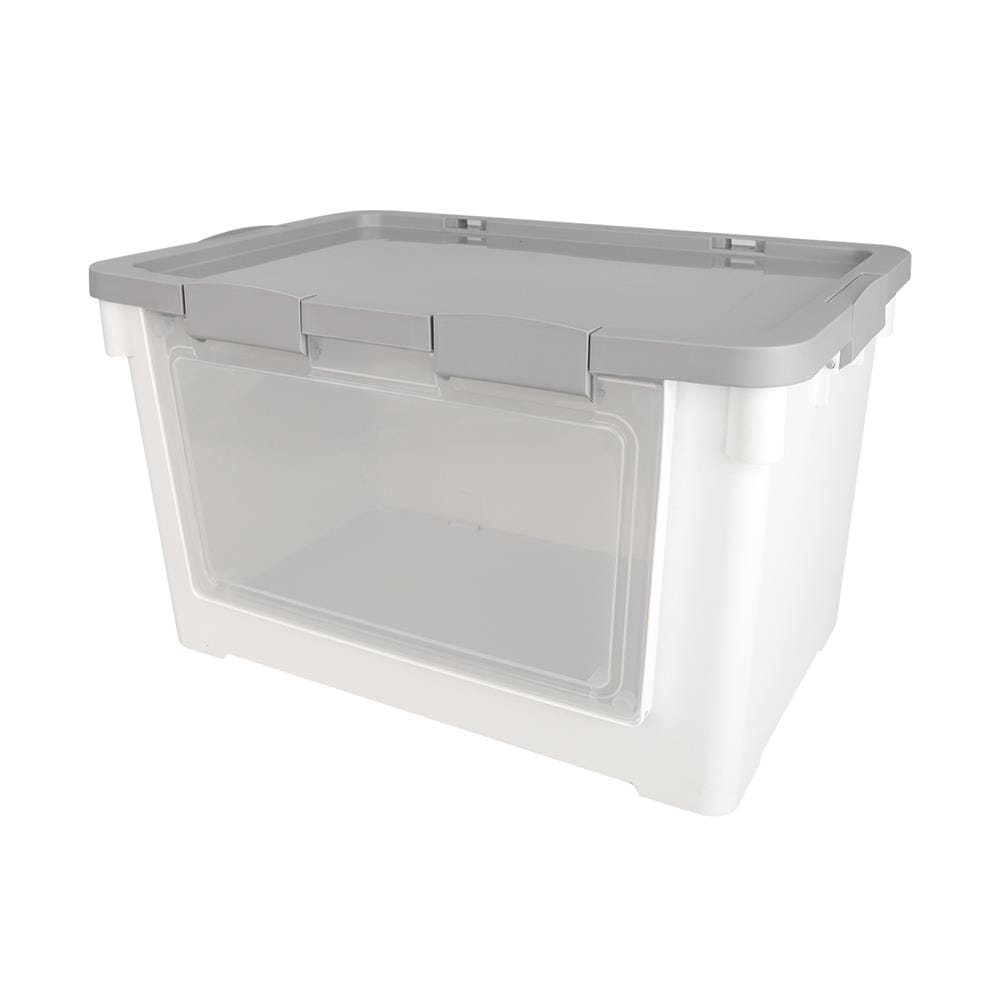 กล่องเก็บของฝาหน้า STACKO VIVE 62X41.7X36.9 ซม. สีขาว