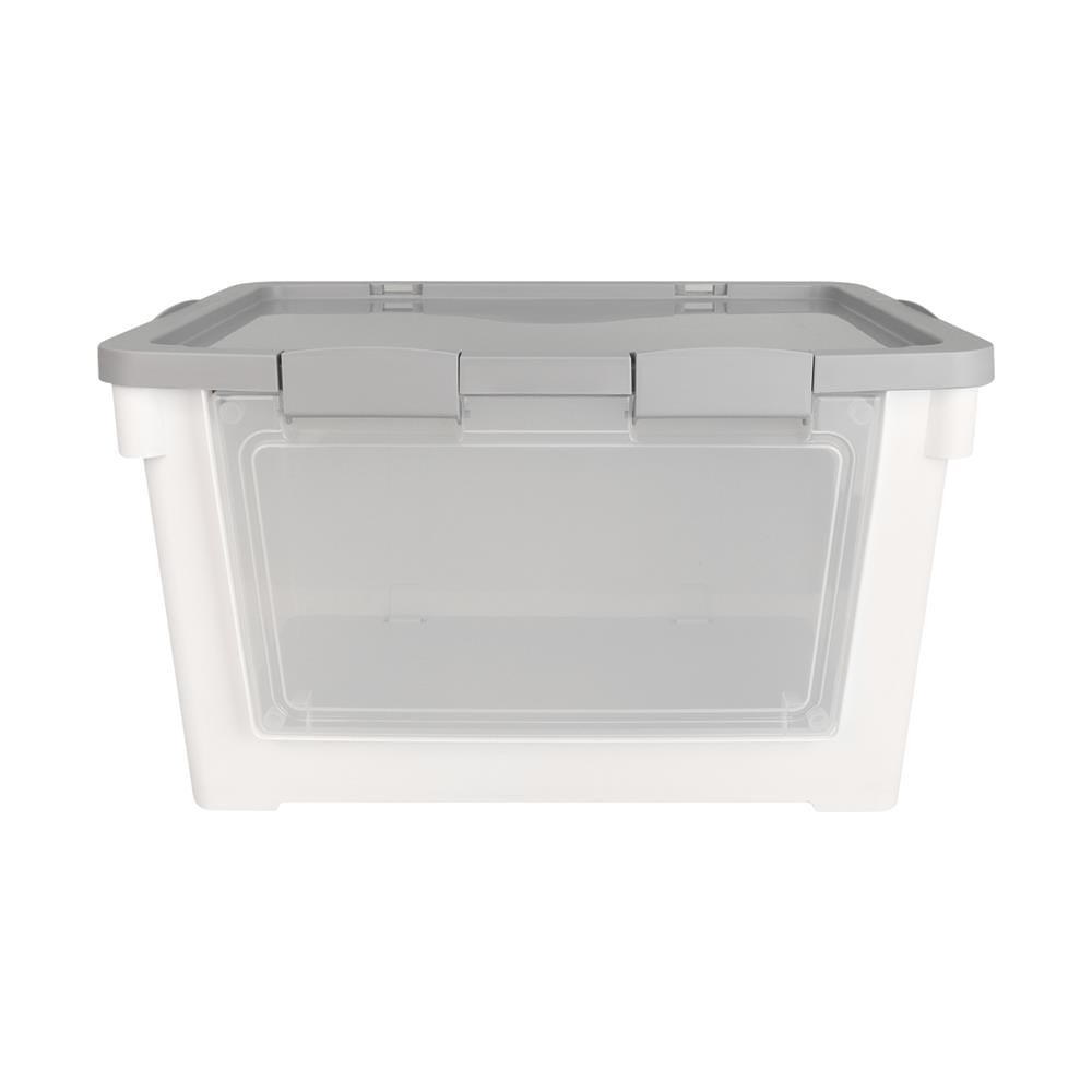 กล่องเก็บของฝาหน้า STACKO VIVE 62X41.7X36.9 ซม. สีขาว