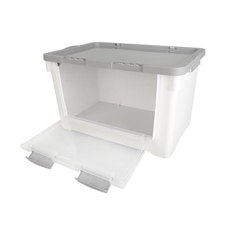 กล่องเก็บของฝาหน้า STACKO VIVE 62X41.7X36.9 ซม. สีขาว_2