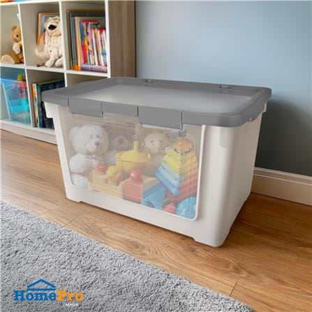 กล่องเก็บของฝาหน้า STACKO VIVE 62X41.7X36.9 ซม. สีขาว_4