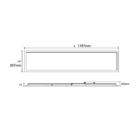โคมฝังฝ้า LED PHILIPS RC048B 30X120 ซม. 38 วัตต์ DAYLIGHT แพ็ก 2 ชิ้น_3