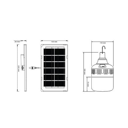 ไฟจัดสวน SOLAR SHINING S-BUB01B-SL 100 วัตต์ DAYLIGHT สีขาว_7