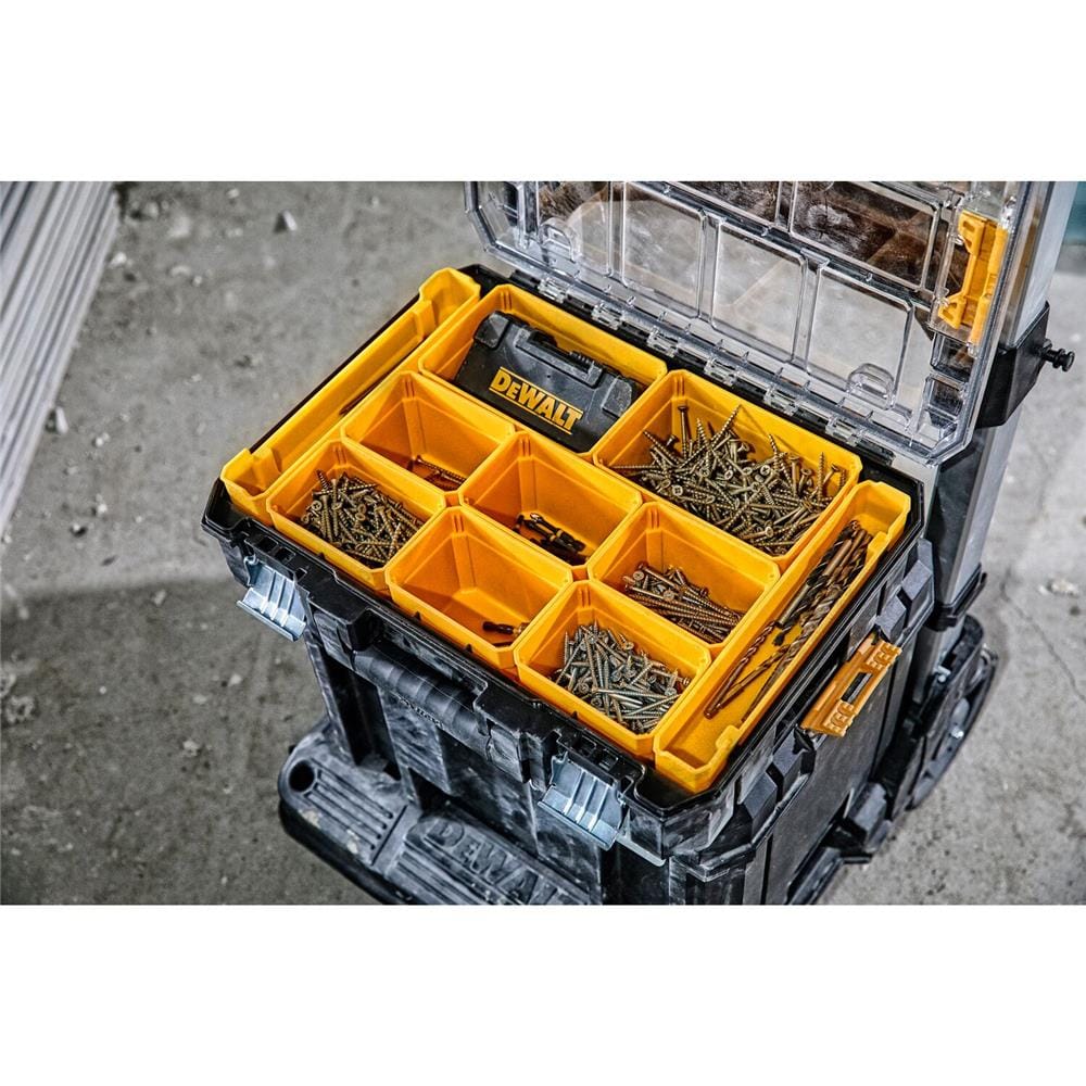 กล่องเครื่องมือแบบ 10 ช่อง DEWALT TSTAK DWST82968-1 สีดำ/เหลือง