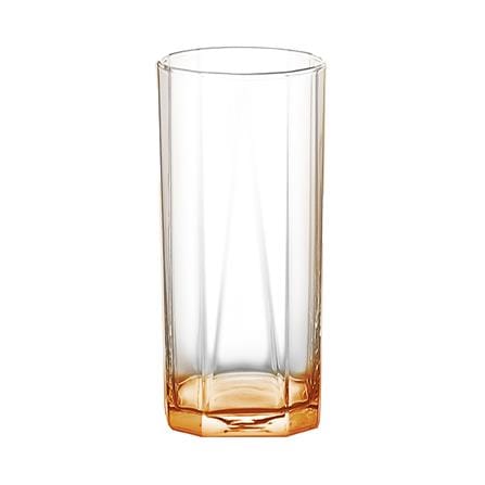 แก้วน้ำ 380ml OCEAN GLASS PYRAMID สีส้ม แพ็ก 2 ใบ_1
