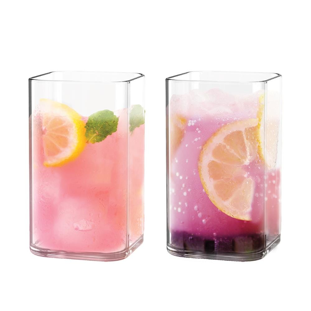 แก้วน้ำ 300 มล. OCEAN GLASS GEO LOG แพ็ก 2 ใบ