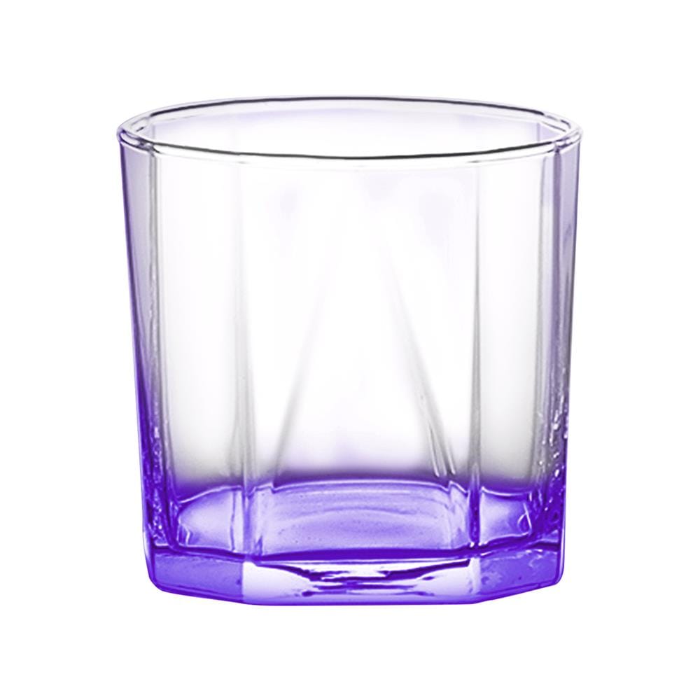 แก้วน้ำ 330ml OCEAN GLASS PYRAMID สีม่วง แพ็ก 2 ใบ