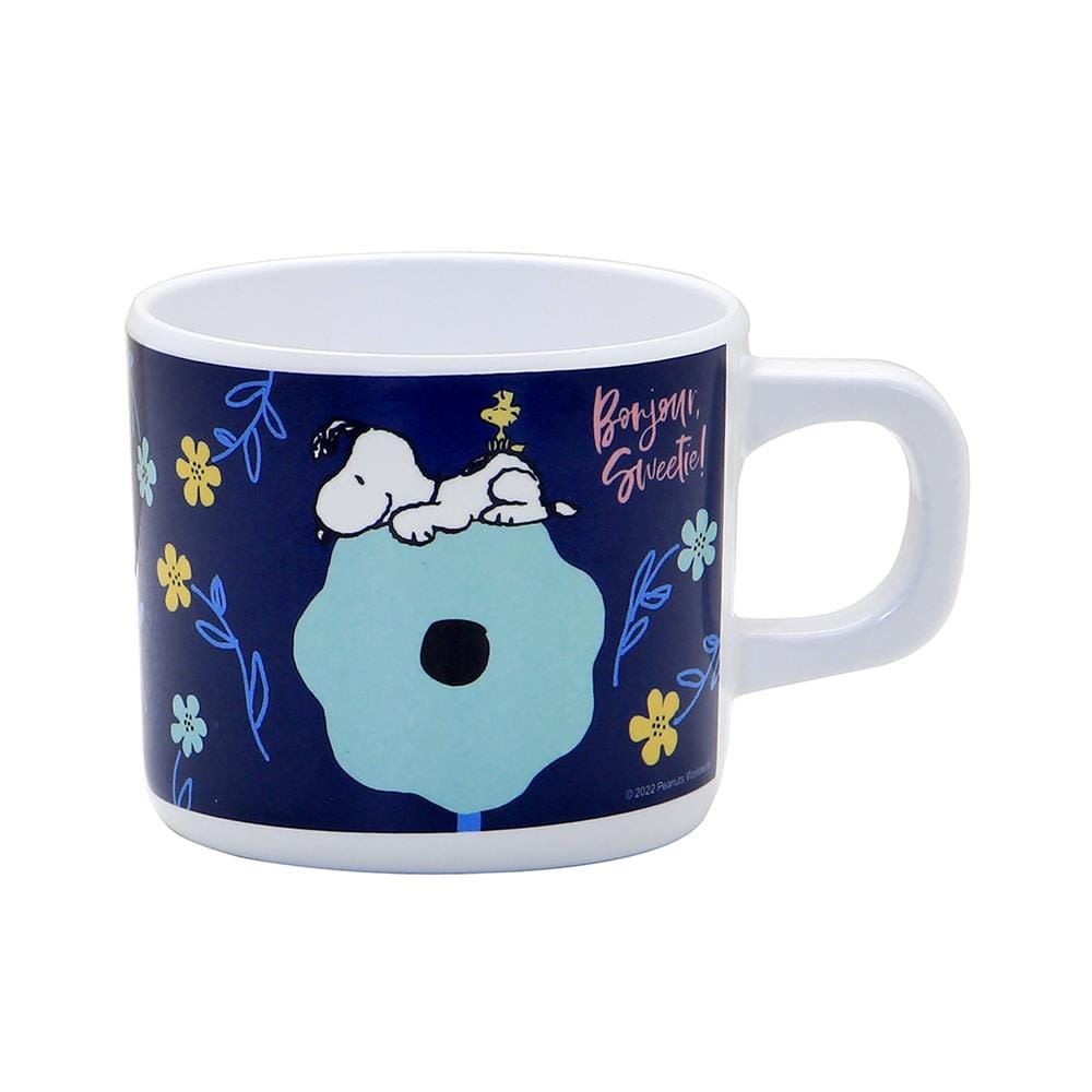 ถ้วยหูเมลามีน 200ml SUPERWARE SNOOPY FLOWER