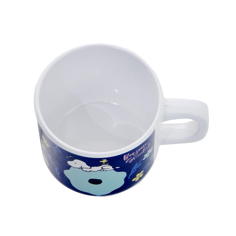 ถ้วยหูเมลามีน 200ml SUPERWARE SNOOPY FLOWER