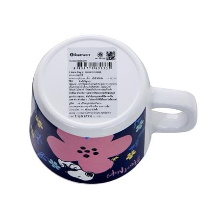 ถ้วยหูเมลามีน 200ml SUPERWARE SNOOPY FLOWER_3
