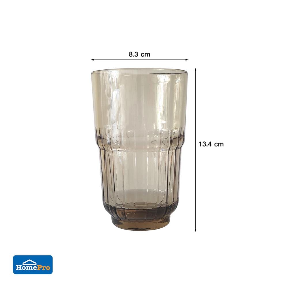 แก้วน้ำ 400ml KECH LENS BROWN แพ็ก 2 ใบ