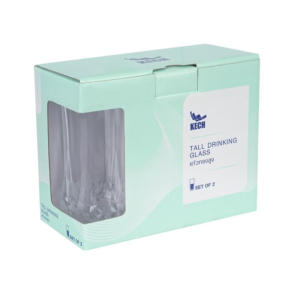แก้วน้ำ 320ml KECH DIAMOND R แพ็ก 2 ใบ