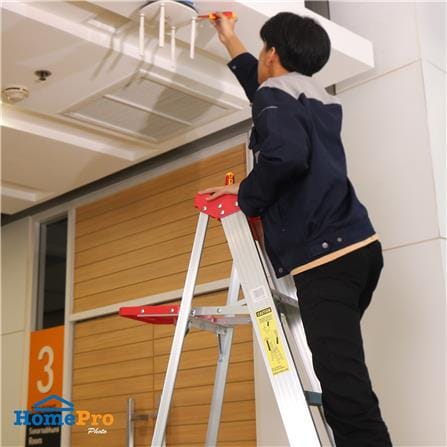 บันไดอะลูมิเนียมทรง A มีถาดวางถังสี MATALL R12208HT 8 ขั้น_6