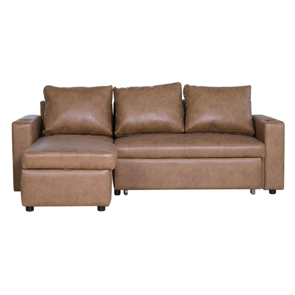 โซฟาเบด AS FURNITURE WELLINGTON RBWU43 สีน้ำตาลอ่อน