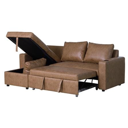 โซฟาเบด AS FURNITURE WELLINGTON RBWU43 สีน้ำตาลอ่อน_2