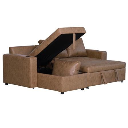 โซฟาเบด AS FURNITURE WELLINGTON RBWU43 สีน้ำตาลอ่อน_3