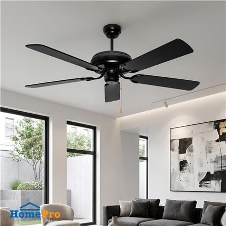 พัดลมไม่มีโคมไฟ CARINI CN35-PBK 52 นิ้ว สีดำ_2