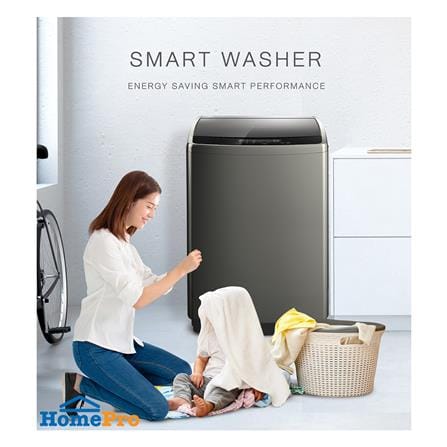 เครื่องซักผ้าฝาบน SHARP ES-WJX17-GY 17 กก. อินเวอร์เตอร์ สีไทเทเนียม_1