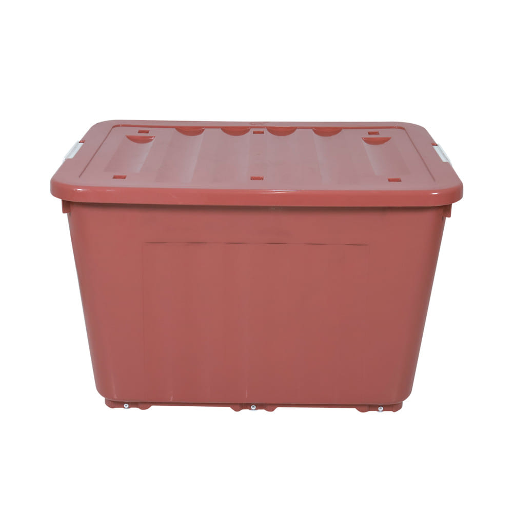 กล่องเก็บของล้อเลื่อน AB STACKO JUMBO 160 ลิตร 79x58.8x51.5 ซม. สีน้ำตาล