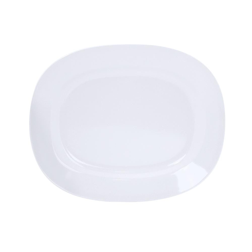จานเมลามีนเปลเหลี่ยม 10 นิ้ว BEST BUY CLASSIC สีขาว