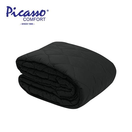 ผ้ารองกันเปื้อน TWIN SIZE PICASSO SMILE สี DARK GREY_0
