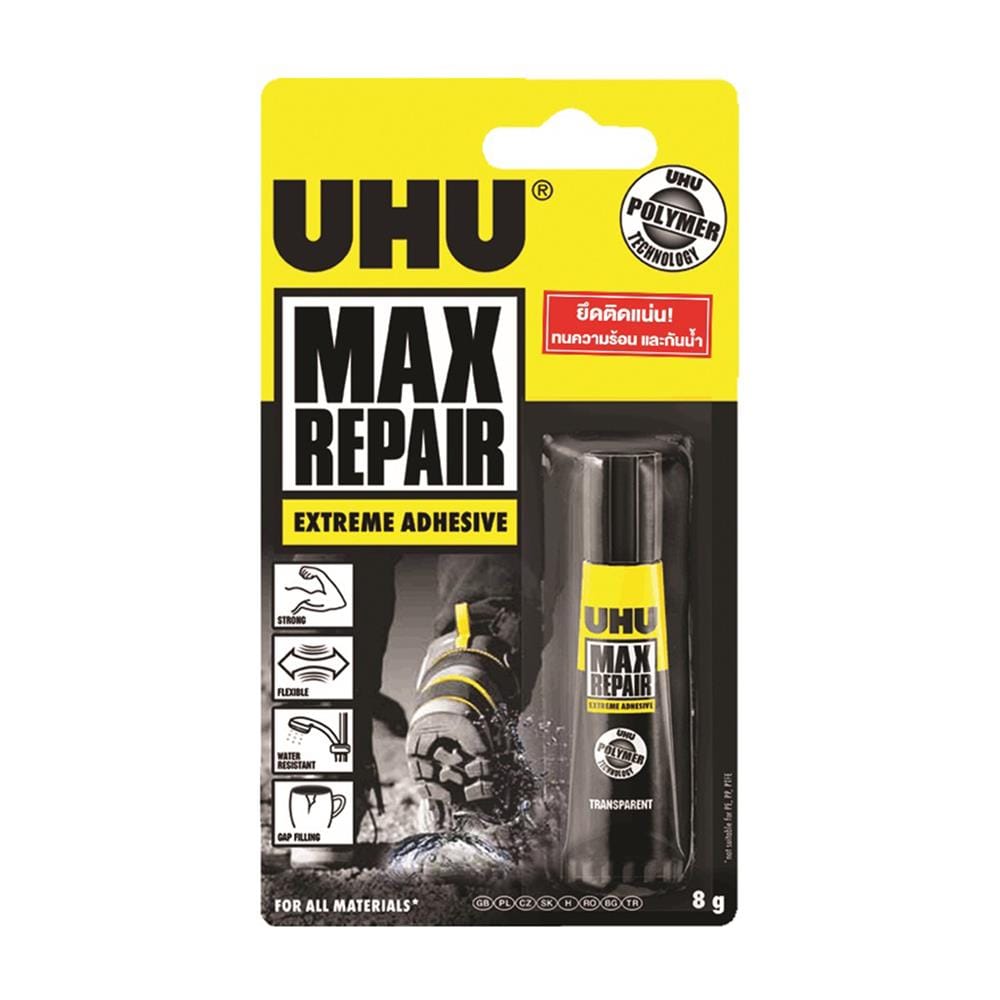 กาวอเนกประสงค์ UHU MAX REPAIR 8 ก. สีใส