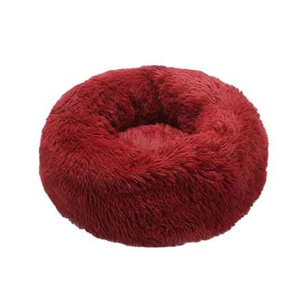 ที่นอนแมว PET EMPIRE FLUFFY MATTRESS ROUND SHAPE ไซซ์ M สีแดงเข้ม_0