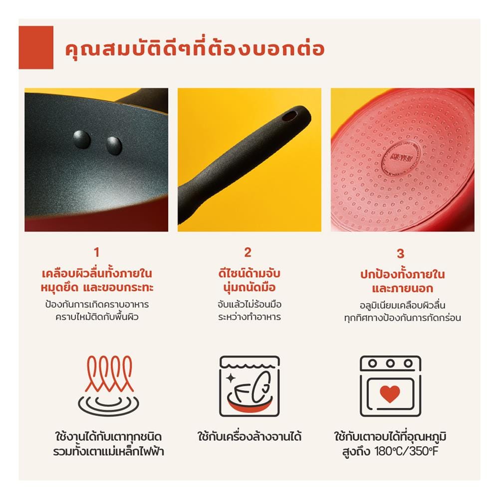 กระทะตื้น 20 ซม. MEYER BAUHAUS IH
