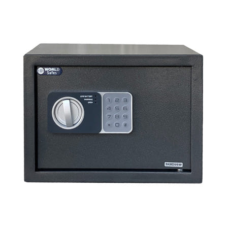 ตู้นิรภัย ELECTRONIC WORLDSAFES 25SAQ สีดำ_0