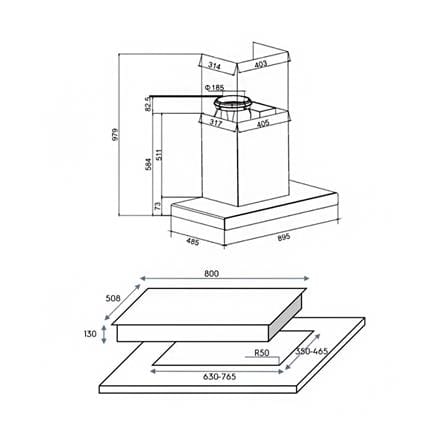 เตาฝัง+เครื่องดูดควัน ELECTROLUX EHG8260BC+ECC9310S_4
