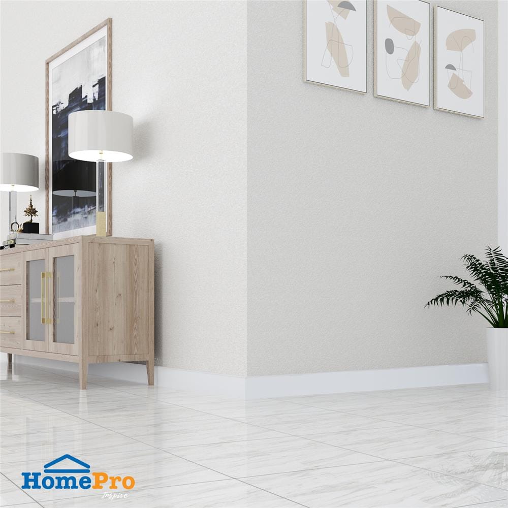บัวพื้น PVC CROBERN 10x240x1 ซม. สีขาว
