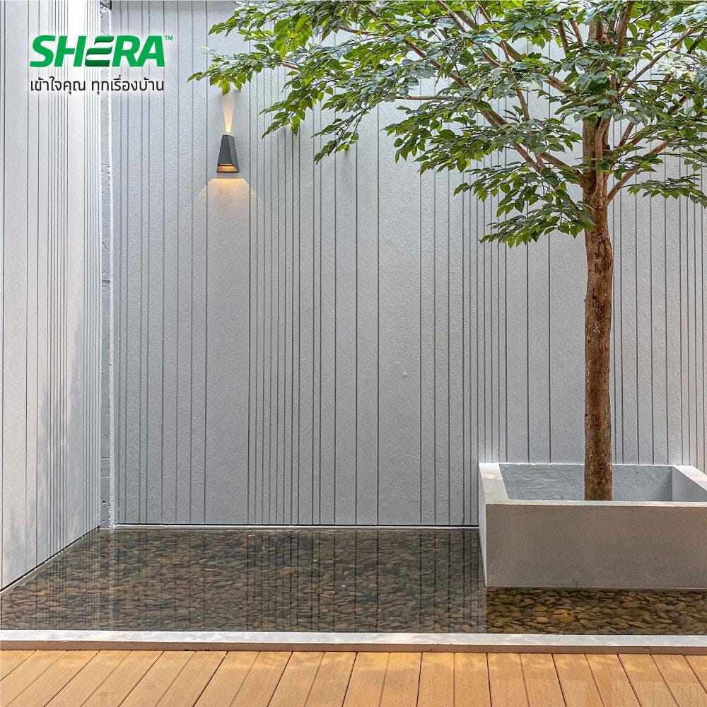 ไม้ฝา SHERA สเปลนดิด ดีไลน์ DL01 ลายเสี้ยน 1.0X22X300 ซม. สีธรรมชาติ
