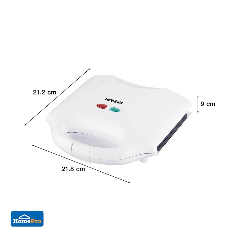 เครื่องทำแซนด์วิช HOMMII RBSGRILLSWX สีขาว