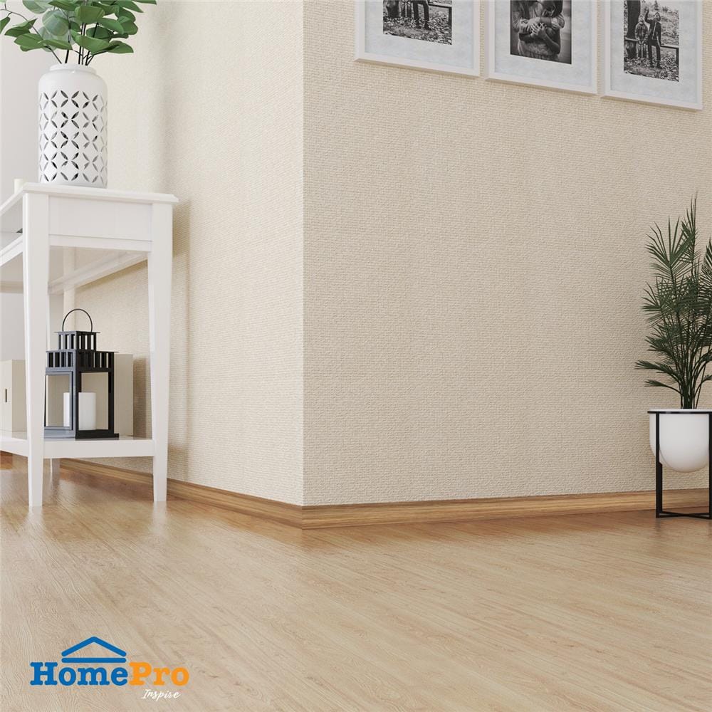 บัวพื้น PVC CROBERN 10x240x1 ซม. สีโอ๊ค