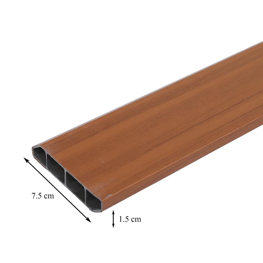 บัวพื้น PVC CROBERN 7.5x240x1.5 ซม. สีเชอร์รี่