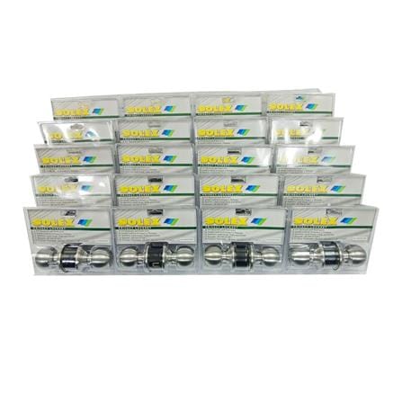 ลูกบิดประตูห้องน้ำ หัวกลม SOLEX 5500 สีสเตนเลส (24 แพ็ก/ลัง)_0