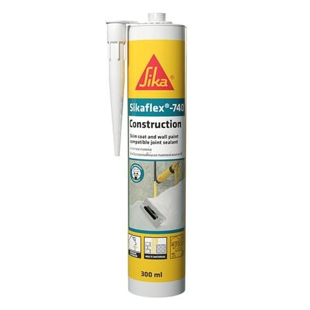 โพลียูรีเทนอุดรอย SIKA SIKAFLEX-740 CONSTRUCTION 300 มล. สีขาว
