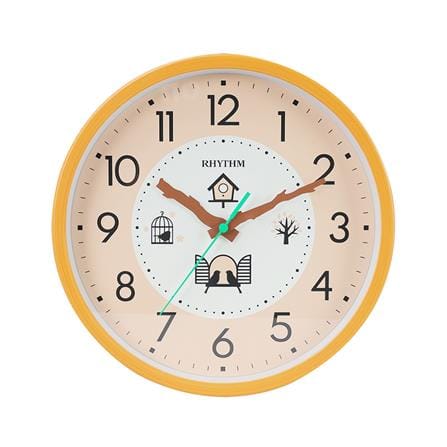 นาฬิกาแขวน RHYTHM CMG611NR37 10 นิ้ว สีน้ำตาล