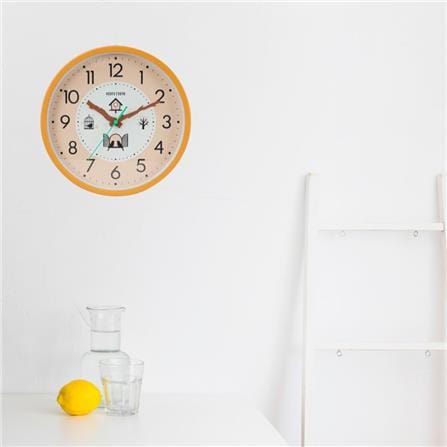 นาฬิกาแขวน RHYTHM CMG611NR37 10 นิ้ว สีน้ำตาล_3