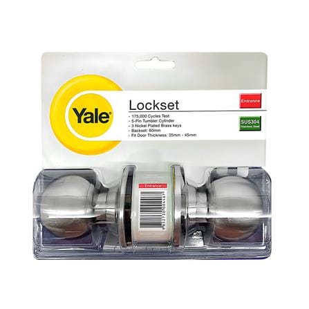 ลูกบิดประตู หัวกลม YALE KN-VCA5127US32D สีสเตนเลส (6 แพ็ก/ลัง)_2
