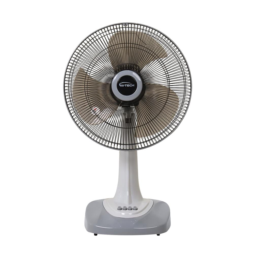 พวงหรีดพัดลมตั้งโต๊ะ 16 นิ้ว M-TECH CF-4163 สีเทา