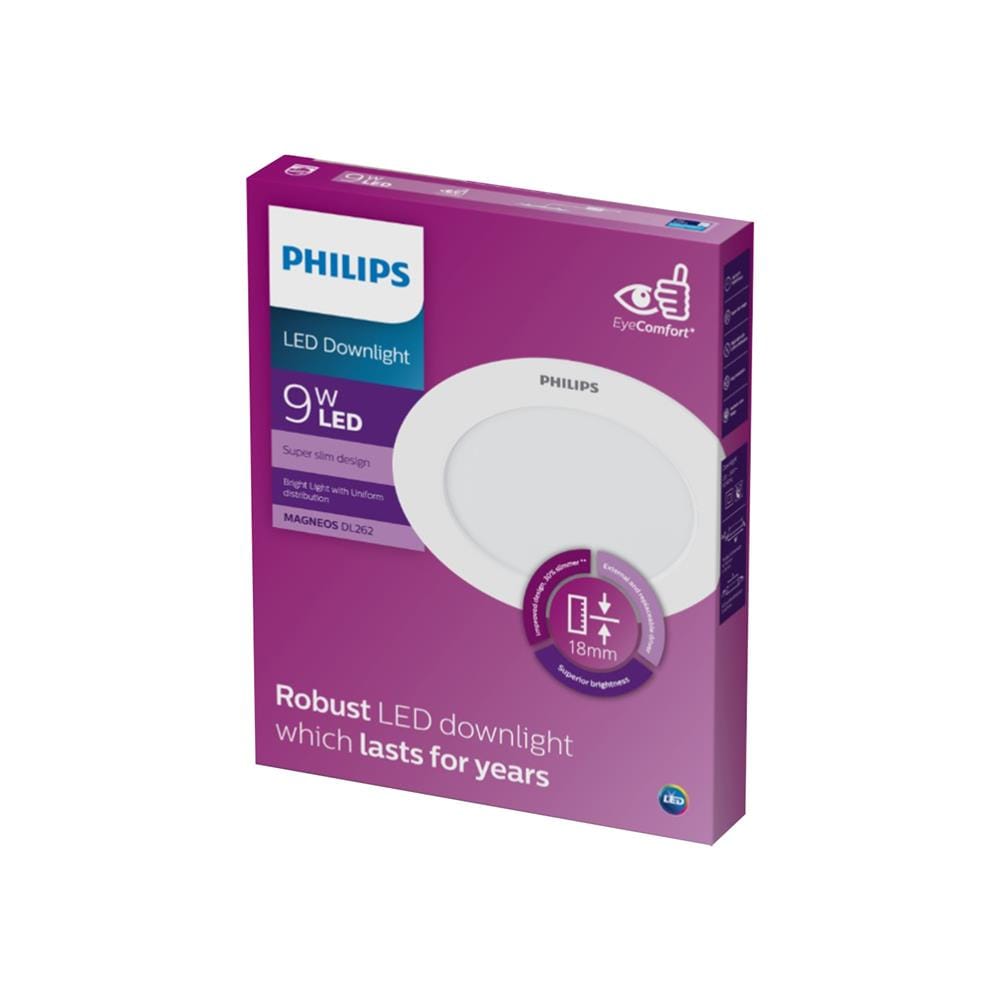 ดาวน์ไลท์ LED PHILIPS DL262 5 นิ้ว 9 วัตต์ DAYLIGHT สีขาว