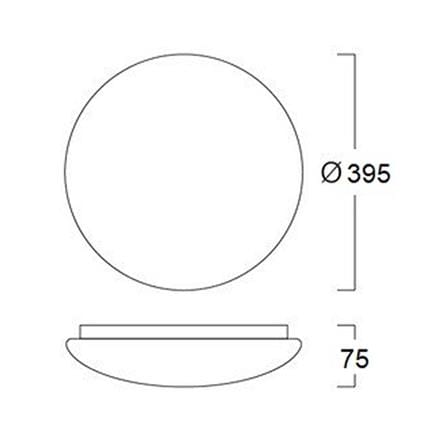 ไฟเพดาน LED LUMAX 03-A1373 15.5 นิ้ว 36 วัตต์ DAYLIGHT/COOL WHITE/WARM WHITE สีขาว_7