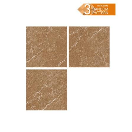 กระเบื้องพื้นพอร์ซเลน  16x16 นิ้ว COTTO พิซโซลี่ มาโรเน่ สีน้ำตาล ExC PM 0.96M2_1
